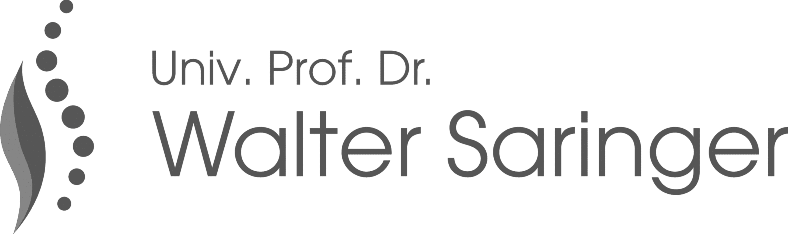 Logo Univ. Prof. Dr. Walter Saringer